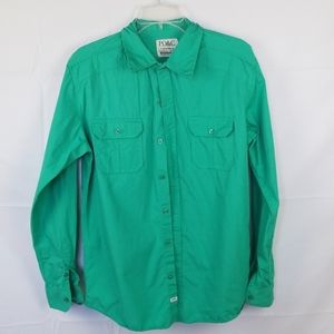 🍓 PD&C Aqua Long Sleeve Button Down